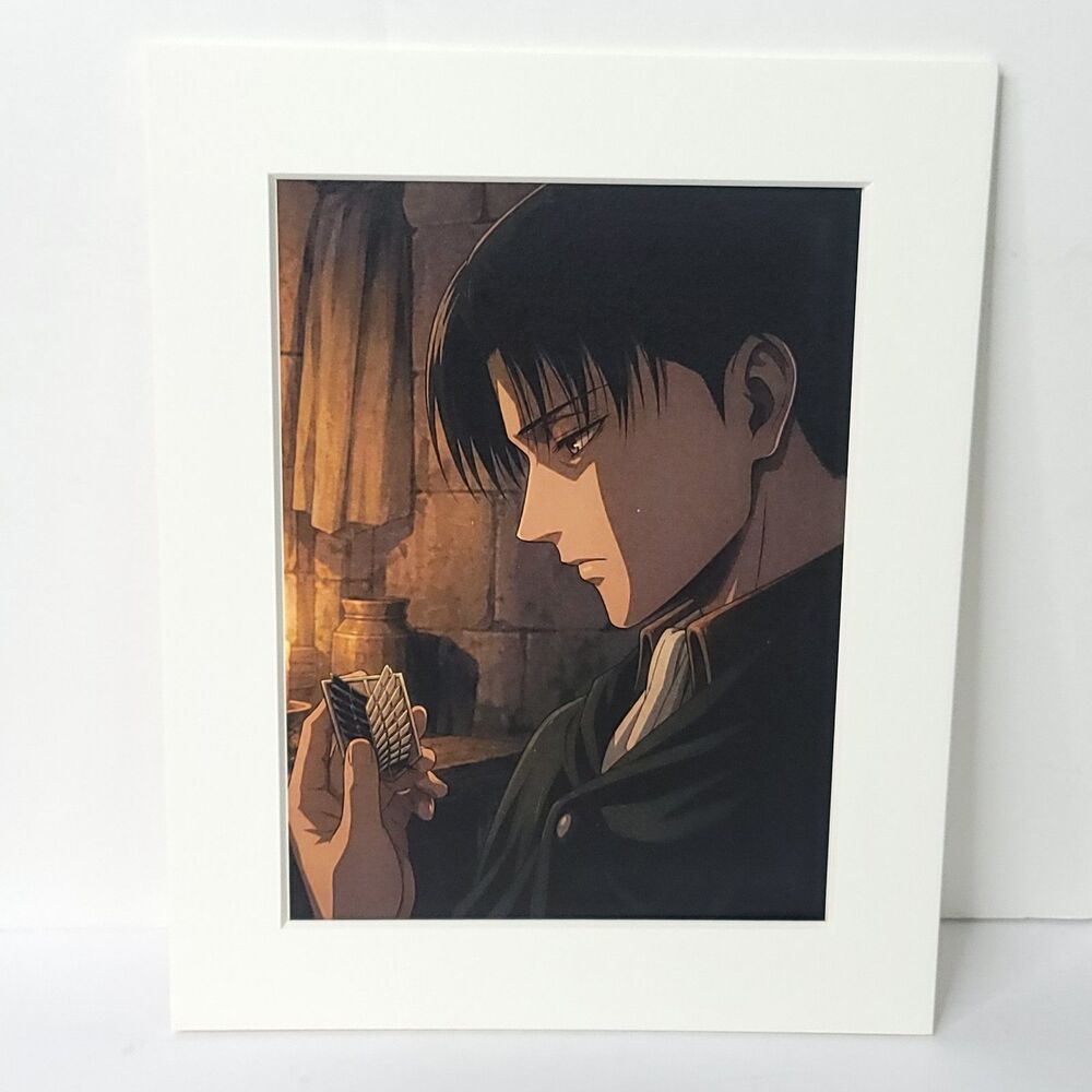 Levi Metal Attack On Titan Still Shot Card Anime Wall Art Oversized Board A4